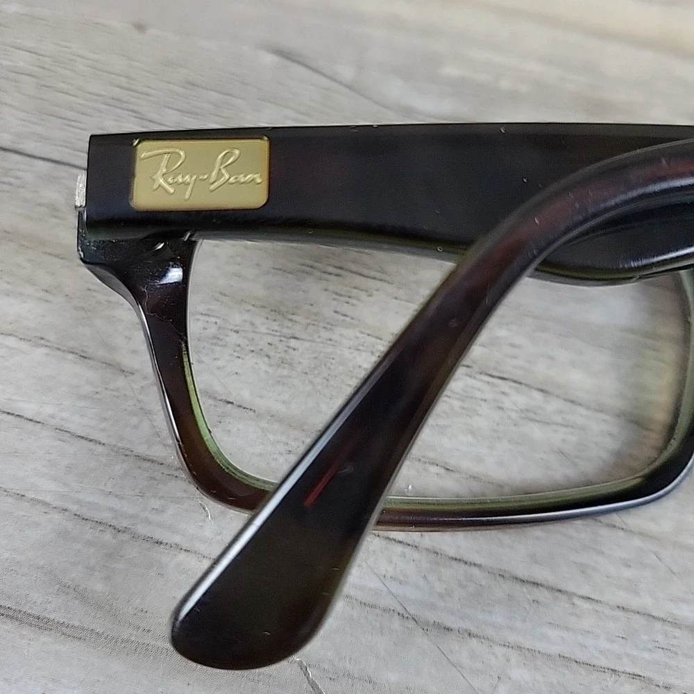 Ray-Ban RB5206 2445 Eyeglasses  Green Brown Tortoise 52-18-140 Frames‎ Only